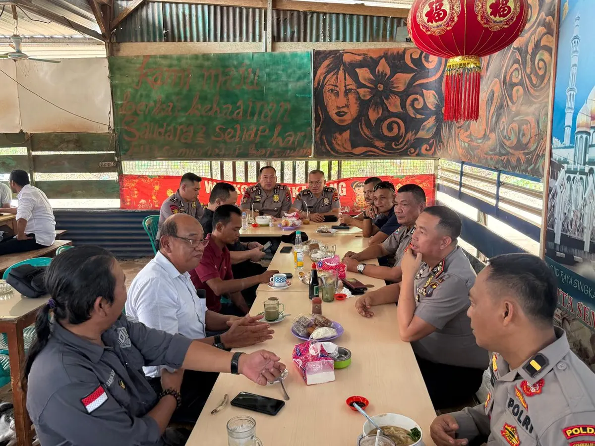 Serap Aspirasi Masyarakat Toboali, Polres Bangka Selatan Adakan Ngopi Bareng